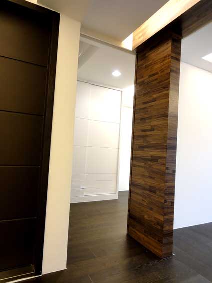 简约美式家居隔断墙设计 - 效果图