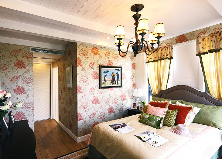 150平欧式田园卧室软装效果图 150平欧式田园卧室软装效果图