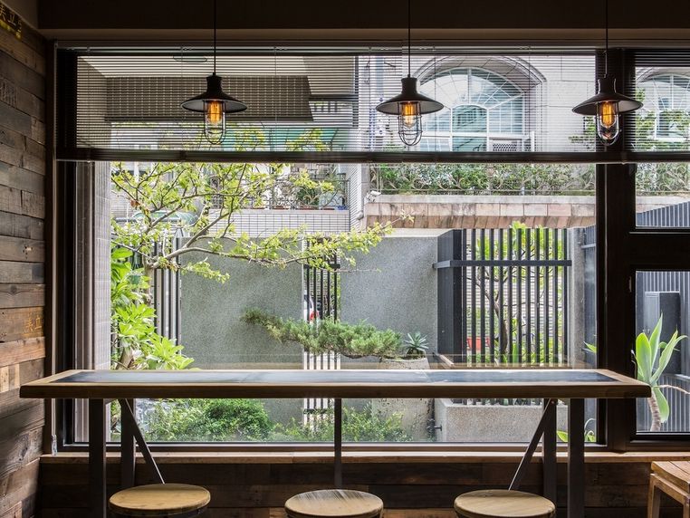 个性复古混搭loft工业风吧台装饰