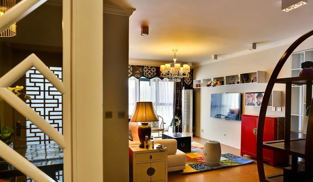 新古典现代混搭客厅隔断 新古典现代混搭客厅隔断