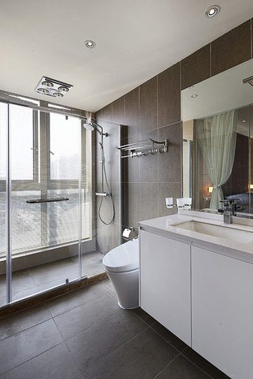 素雅现代家装卫生间效果图