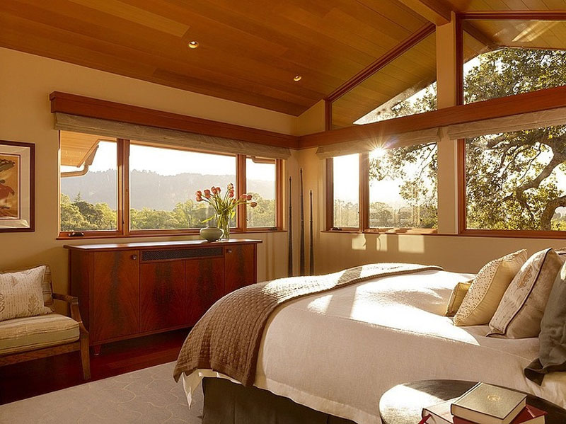 优雅自然美式公寓住宅室内卧室设计装修欣赏图