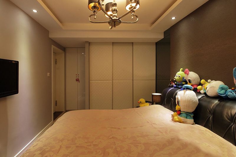 现代简约卧室白色衣柜效果图