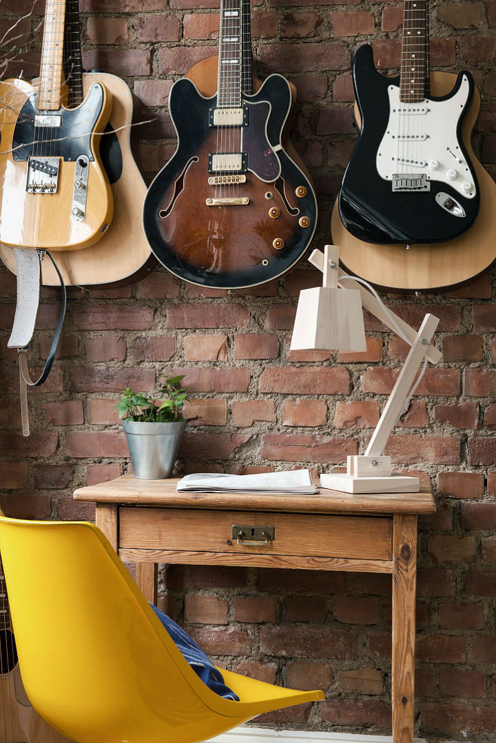 特色北欧二居室书房背景墙设计装潢效果图