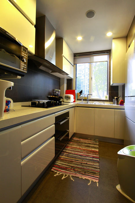 含蕴现代三居L型时尚厨房