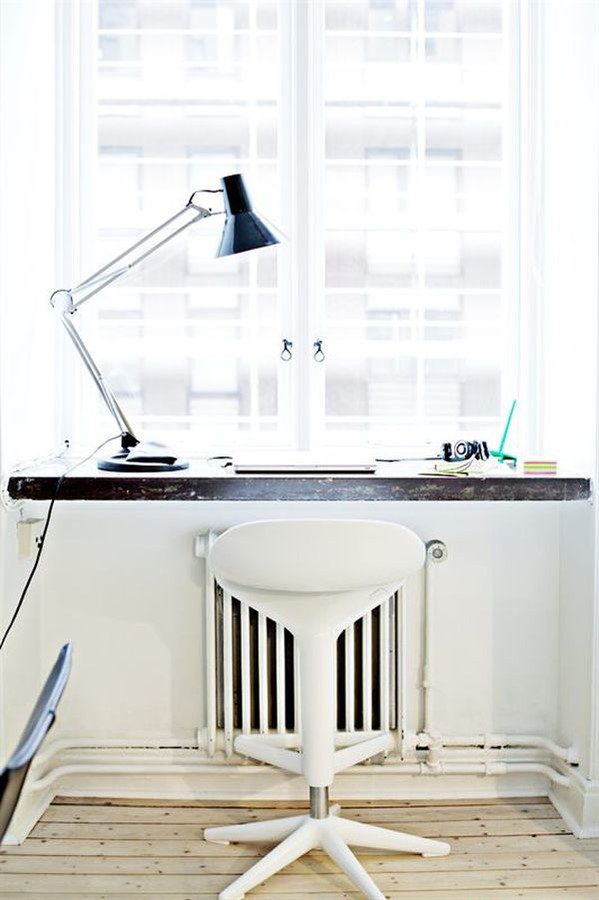 简约风格书房 窗台书桌效果图