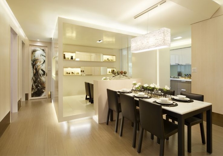 现代简约风格三居餐厅设计装修案例图片