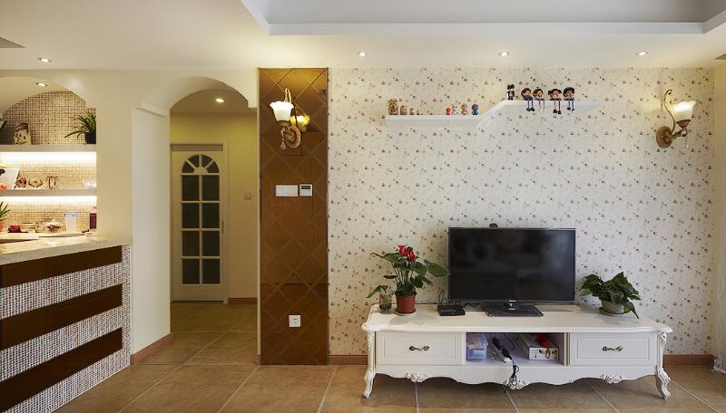 简欧田园家居墙纸装饰图 - 效果图