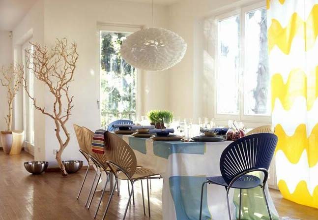 小清新餐厅桌布装饰图片 - 效果图