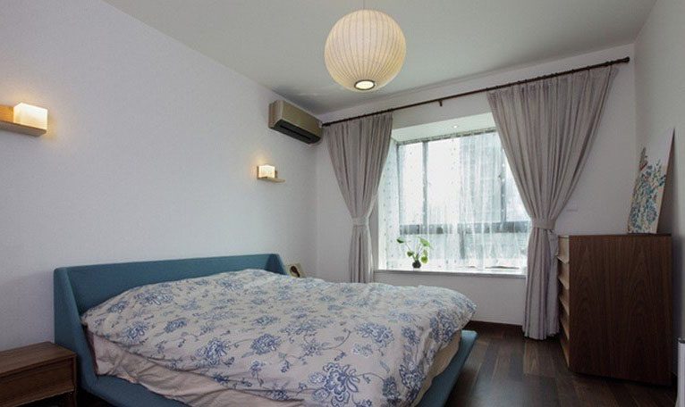 舒适温馨现代带飘窗卧室设计装修图 - 效果图