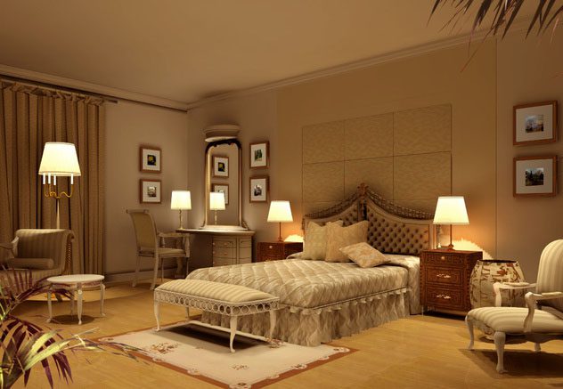 优雅大气欧式主卧效果图