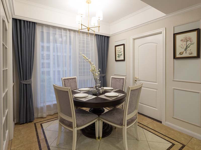 简洁明亮三居室之餐桌选用 - 效果图