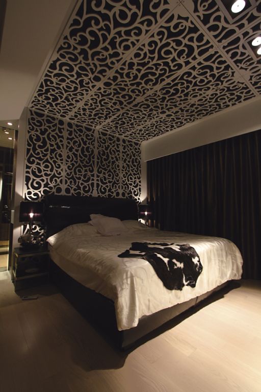 时尚潮流后现代卧室窗棂吊顶欣赏图 时尚潮流后现代卧室窗棂吊顶欣赏图