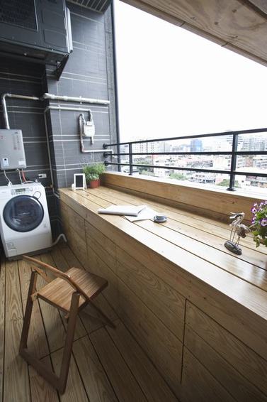 简约复式休闲阳台装修图 - 效果图