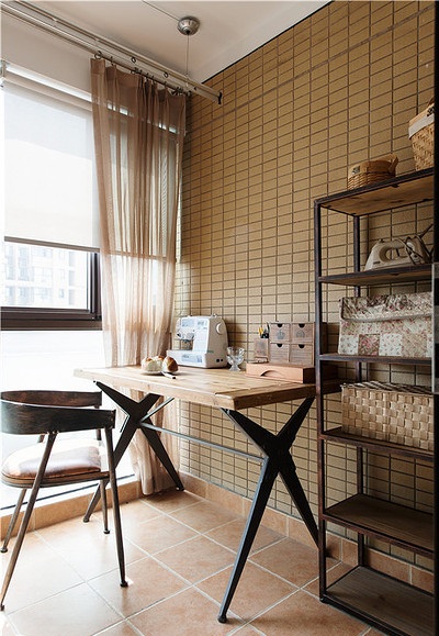 封闭式多功能随意美式阳台设计效果图 封闭式多功能随意美式阳台设计效果图