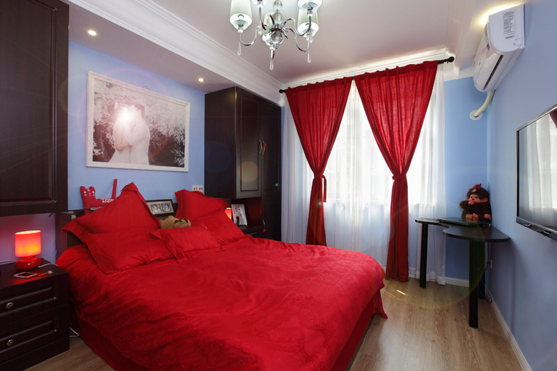 新中式混搭风卧室效果图 新中式混搭风卧室效果图