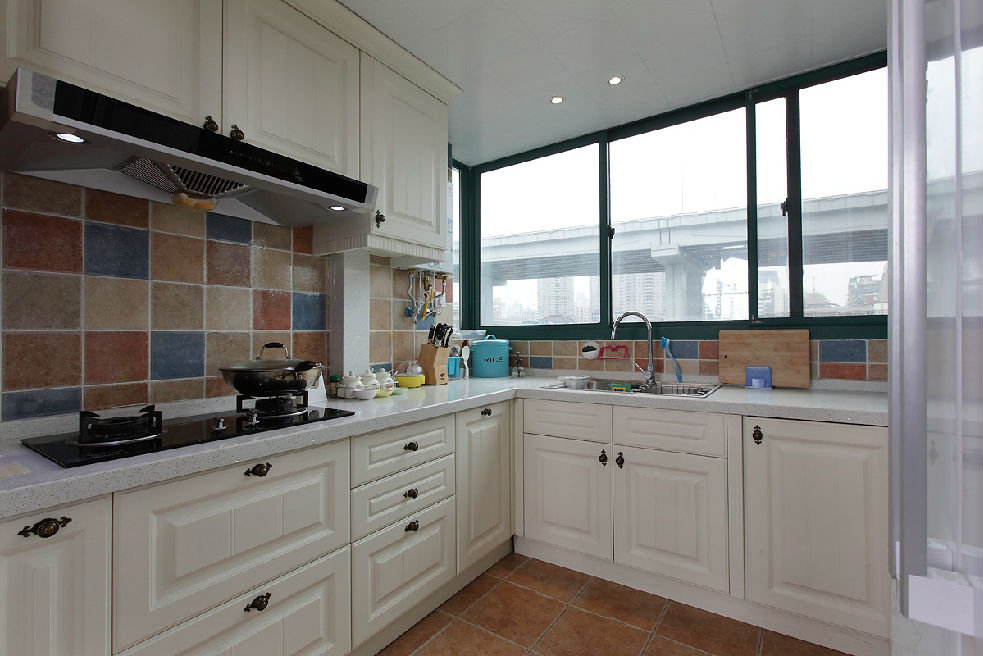 田园家装厨房窗户设计效果图