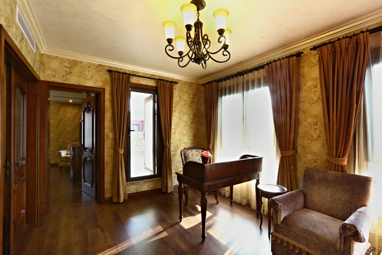 美式奢华书房效果图