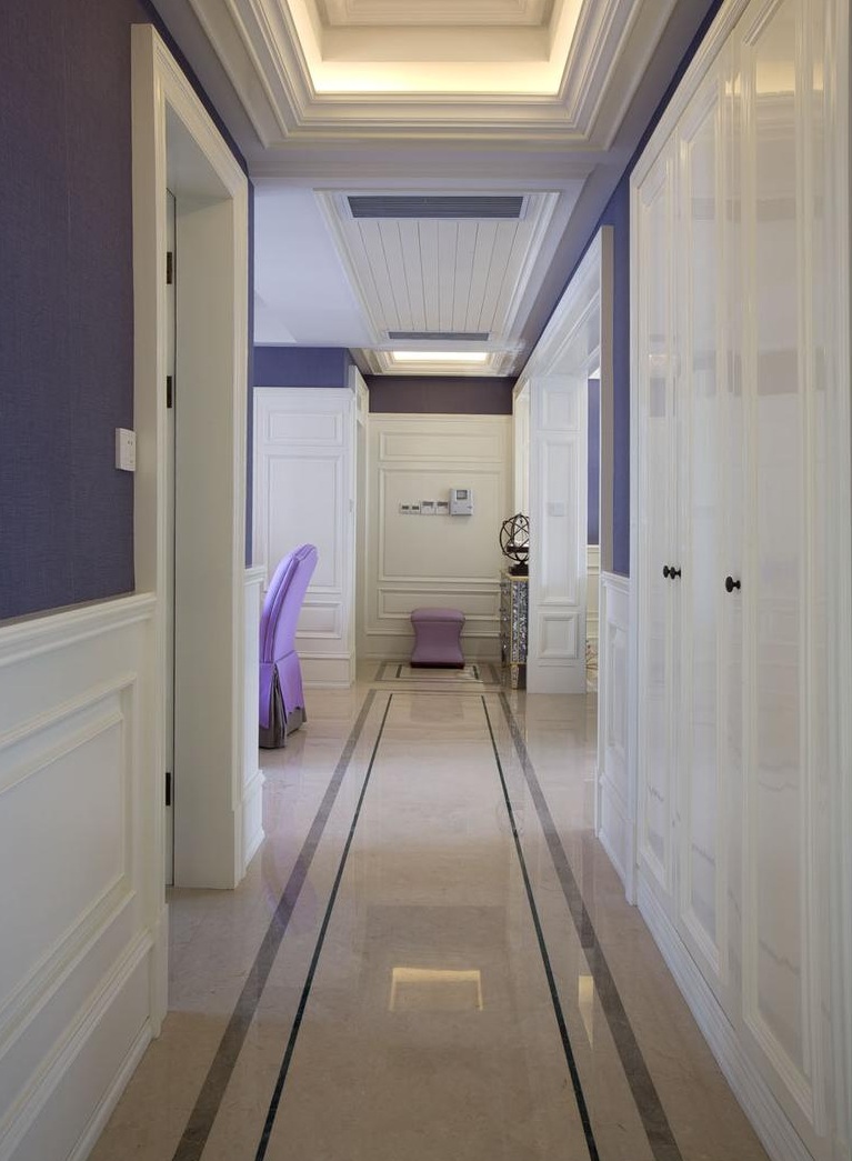 现代简约白色过道效果图