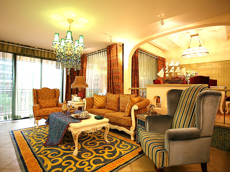 色彩丰富地中海异域风三居设计装潢效果图 色彩丰富地中海异域风三居设计装潢效果图