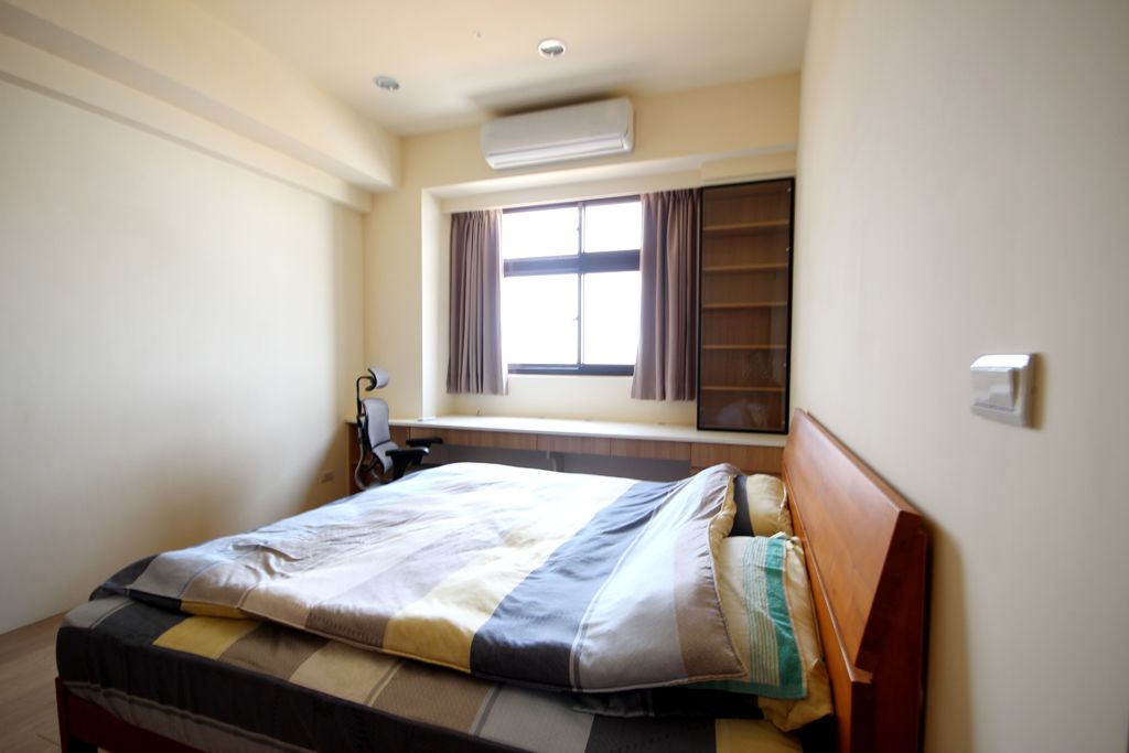 素雅现代卧室窗帘设计 - 效果图