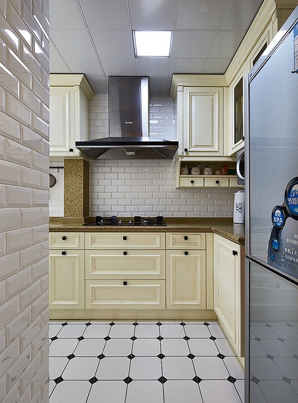 清新唯美混搭美式厨房欣赏 清新唯美混搭美式厨房欣赏