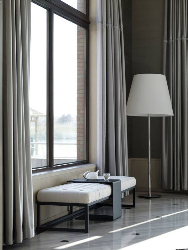 素雅家装简约风 家居室内沙发凳装饰图 - 效果图