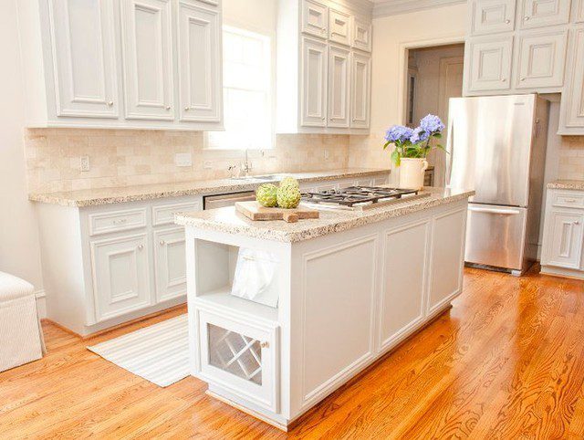 唯美简欧复式厨房样板间欣赏 - 效果图