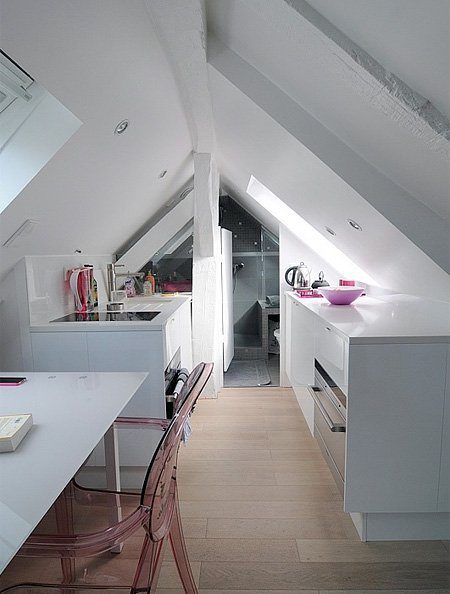 简约公寓阁楼厨房效果图