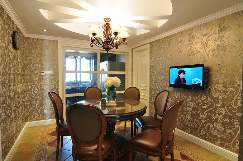 时尚现代餐厅欧式吊灯设计 - 效果图