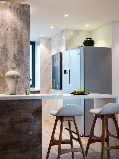 现代时尚小户型吧台效果图