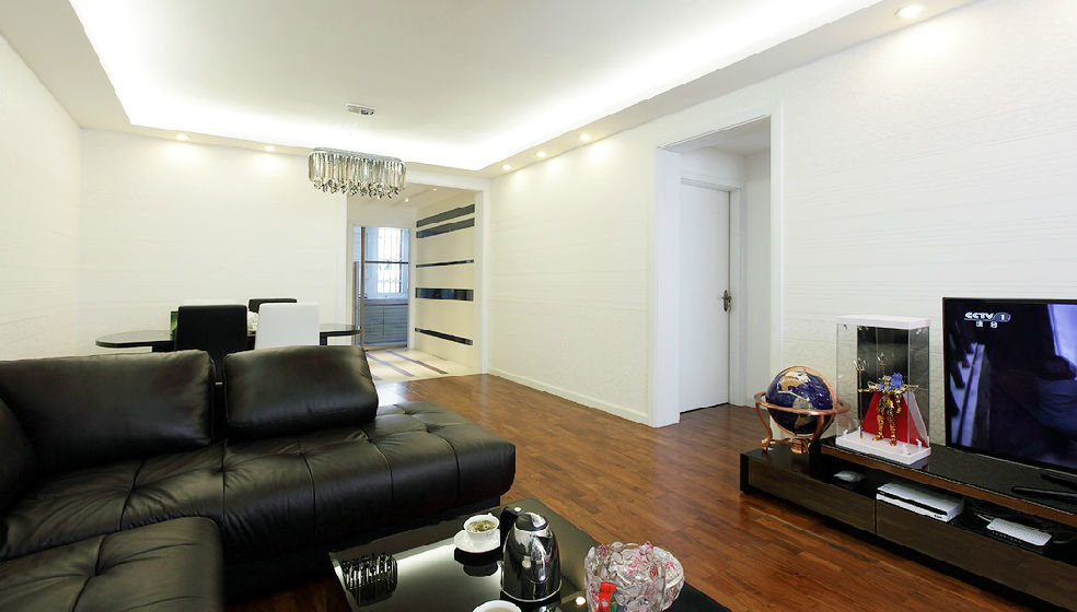 简约现代小户型垭口隔断设计 - 效果图