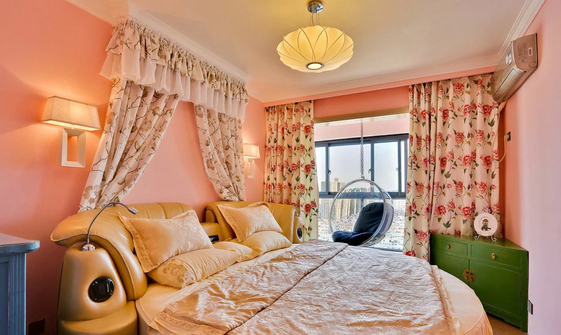 现代田园风混搭儿童房效果图