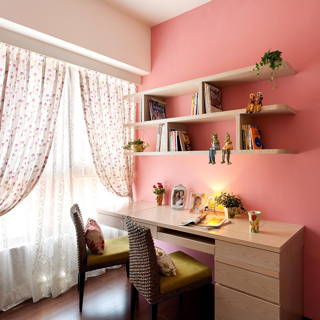 精美田园混搭书房设计 - 效果图