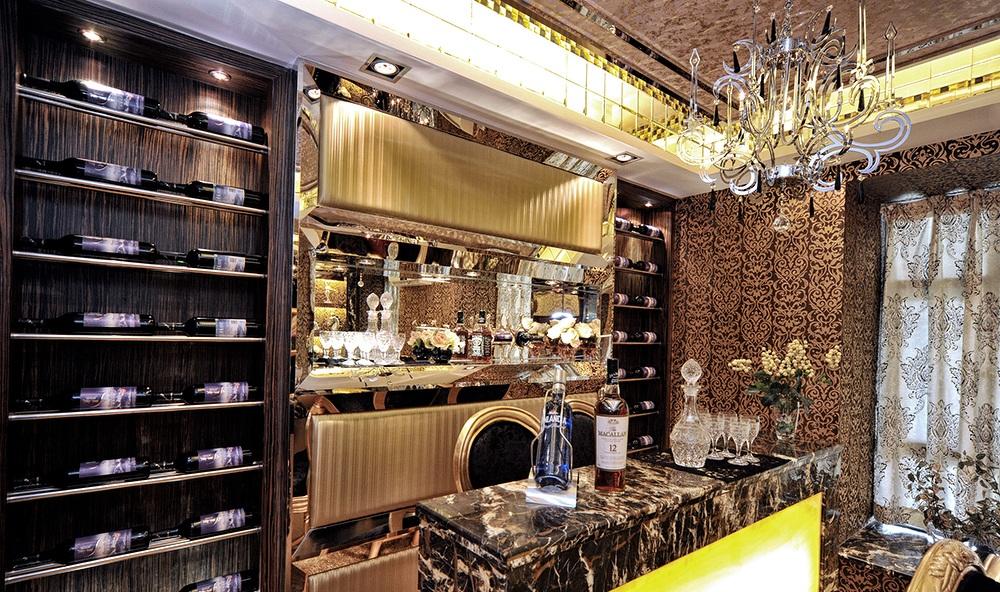 豪华摩登欧式风格家庭酒柜设计装修欣赏图 - 效果图