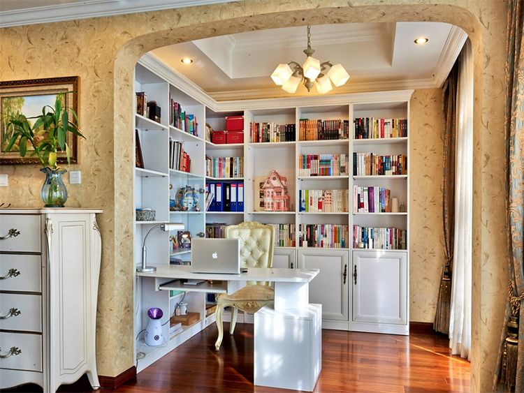 实用现代中西混搭书房之书架