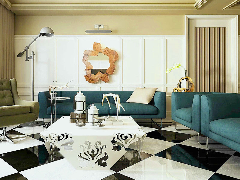 个性化现代创意家居装修客厅背景墙