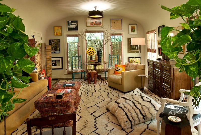 浪漫复古田园风客厅装饰大全 - 效果图