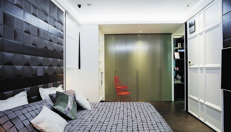时尚现代卧室装潢案例图 - 效果图