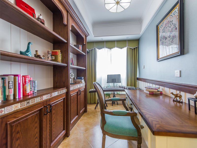 怀旧美式乡村书房装饰设计图 怀旧美式乡村书房装饰设计图