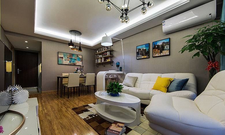 现代简约装饰风格公寓室内装修欣赏图