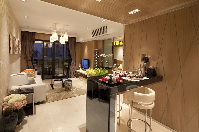 后现代风简洁吧台装修