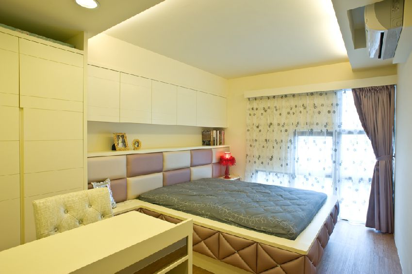 时尚现代家居卧室软床设计 - 效果图