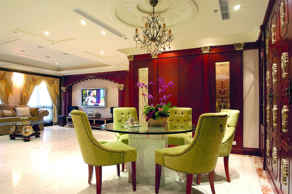 新古典风格餐厅餐椅设计 - 效果图