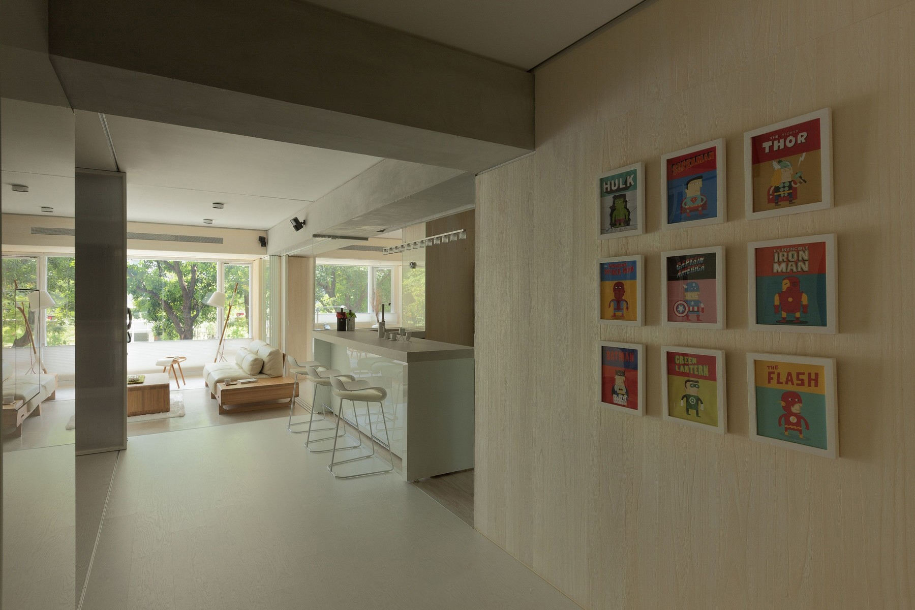 唯美简约家居过道相片墙欣赏 - 效果图