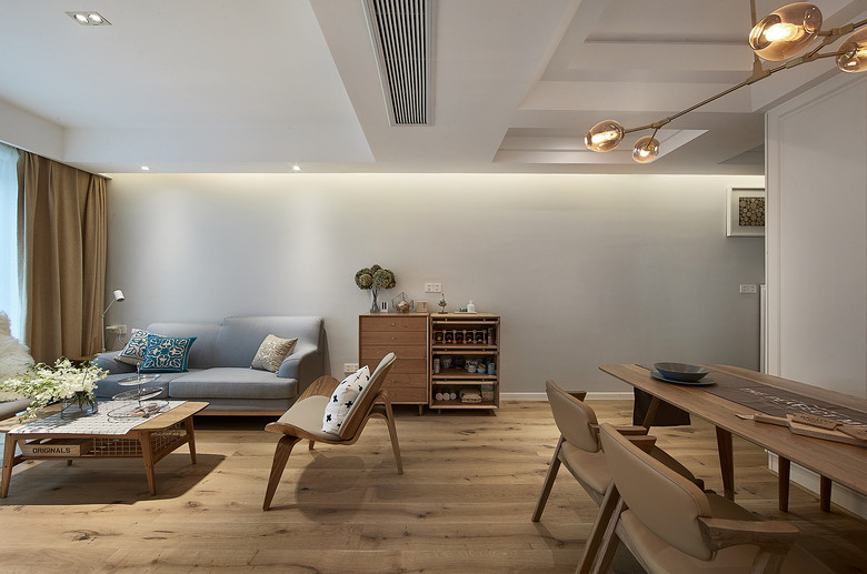 简洁清新木质北欧风格三居设计效果图 简洁清新木质北欧风格三居设计效果图