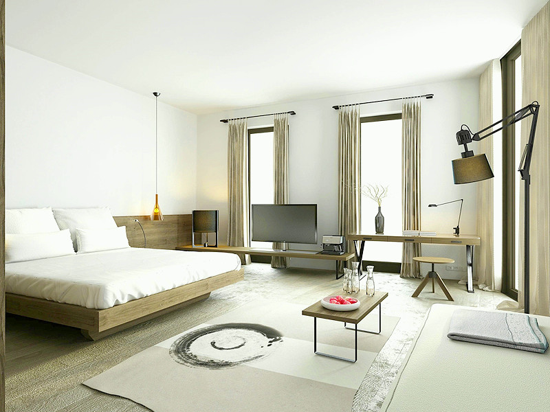 个性化现代简约风家居装修卧室搭配效果图