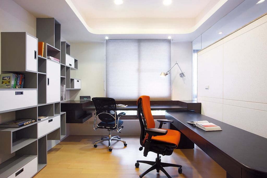 新古典风格书房设计装修图 - 效果图