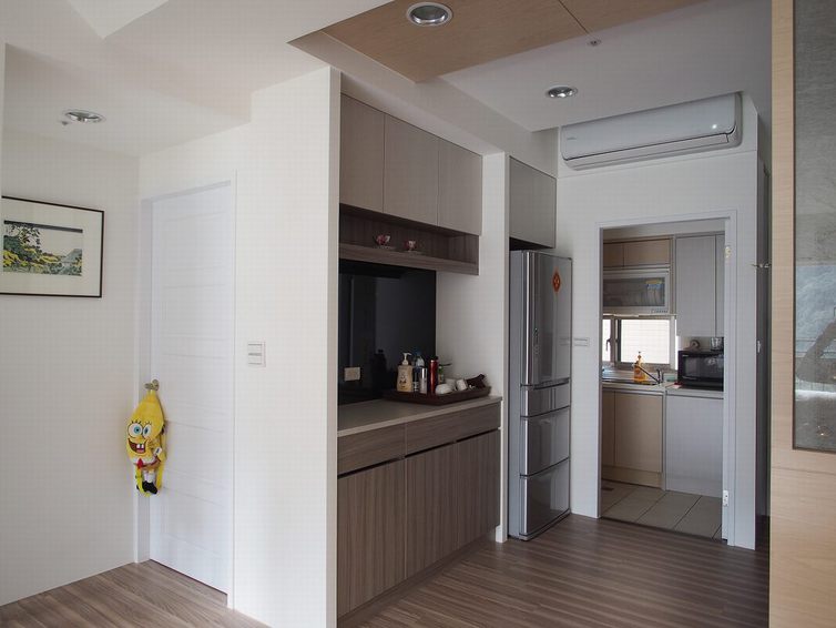 现代简约过道收纳柜设计 - 效果图