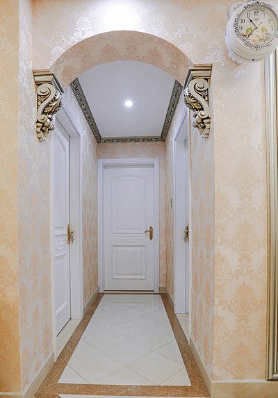 甜美浪漫简欧家居过道吊顶欣赏图 - 效果图